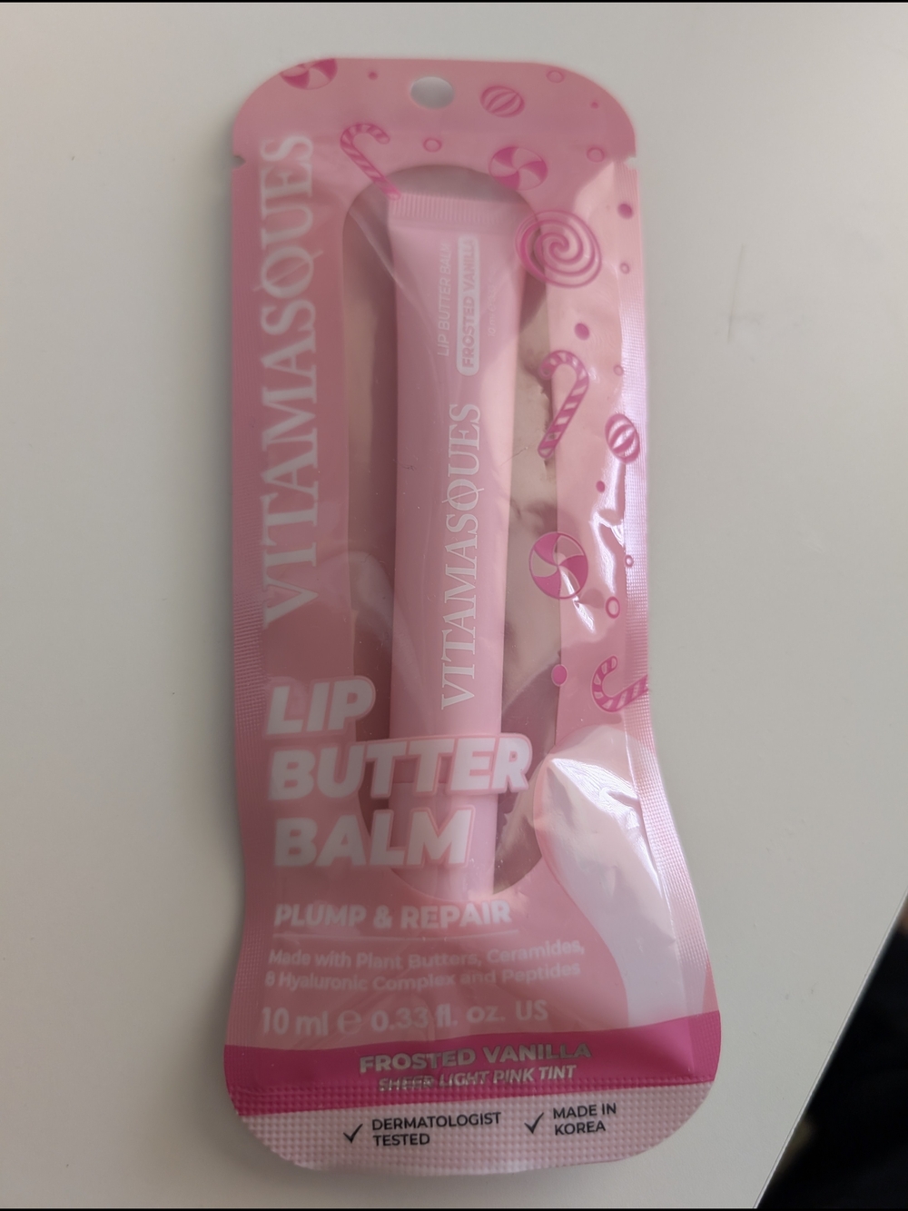 Vitamasques Lip Butter Balm - Frosted Vanilla Pink